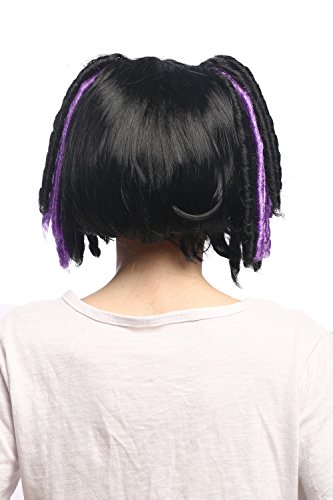 wig-me-up-3160-p103-p08a-per-cke-damen-z-pfe-lolita-schwarz-lila-30-cm image 8