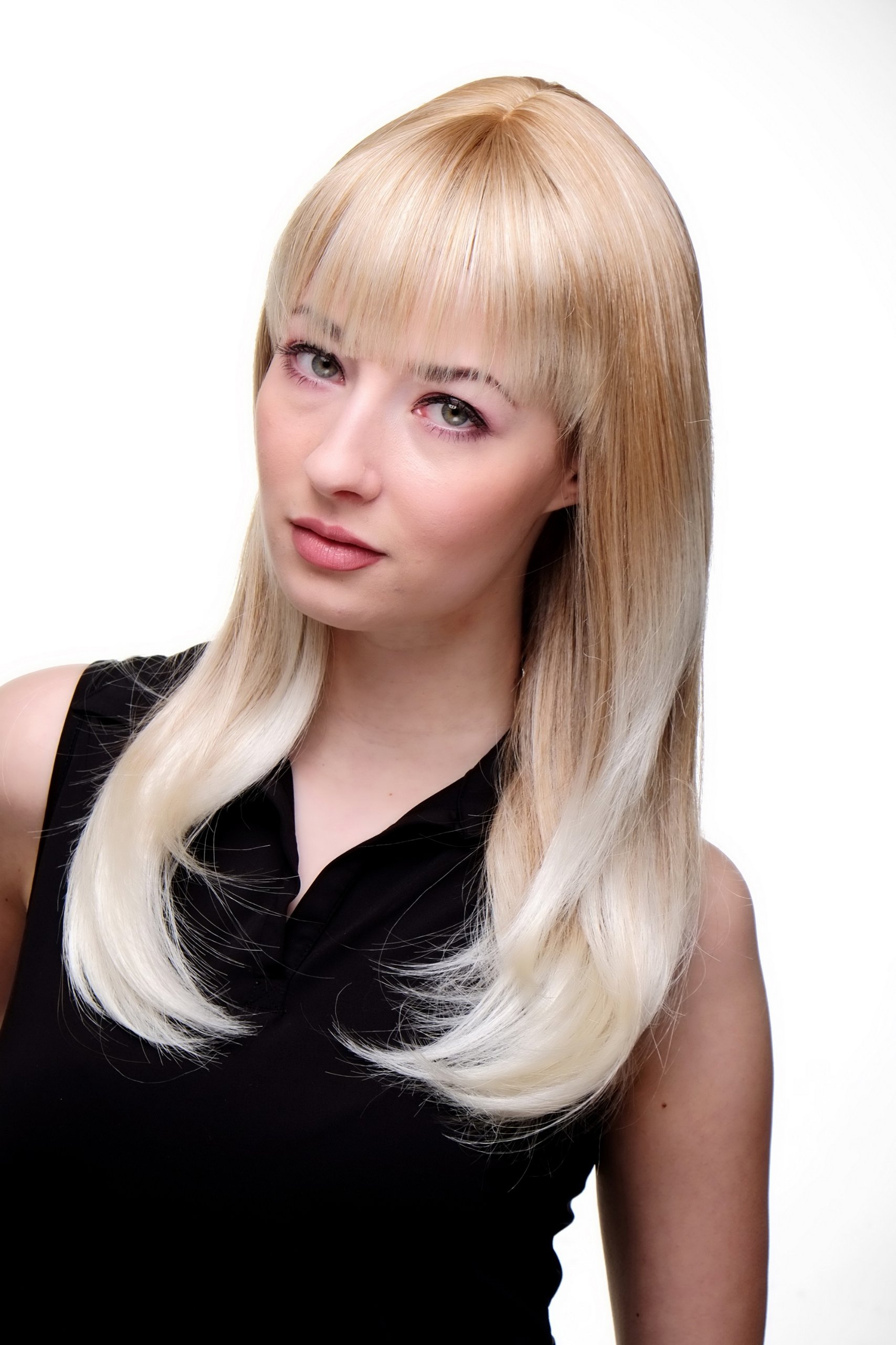 wig-me-up-3114-27t613-halblange-damen-per-cke-blond-mix-mit-pony-50-cm image 2