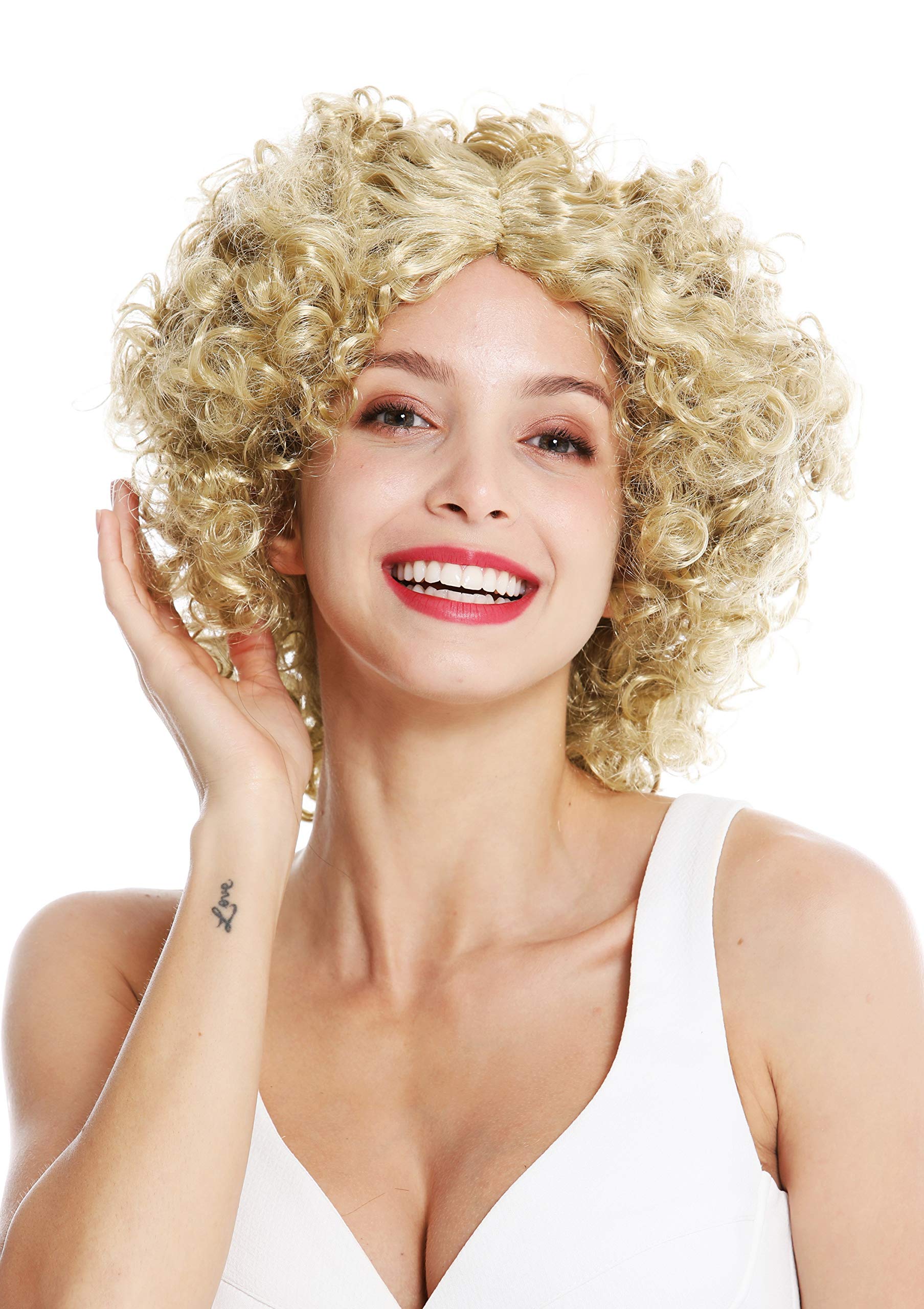 wig-me-up-dh1101-za89-damen-partyper-cke-funky-afro-blond image 1