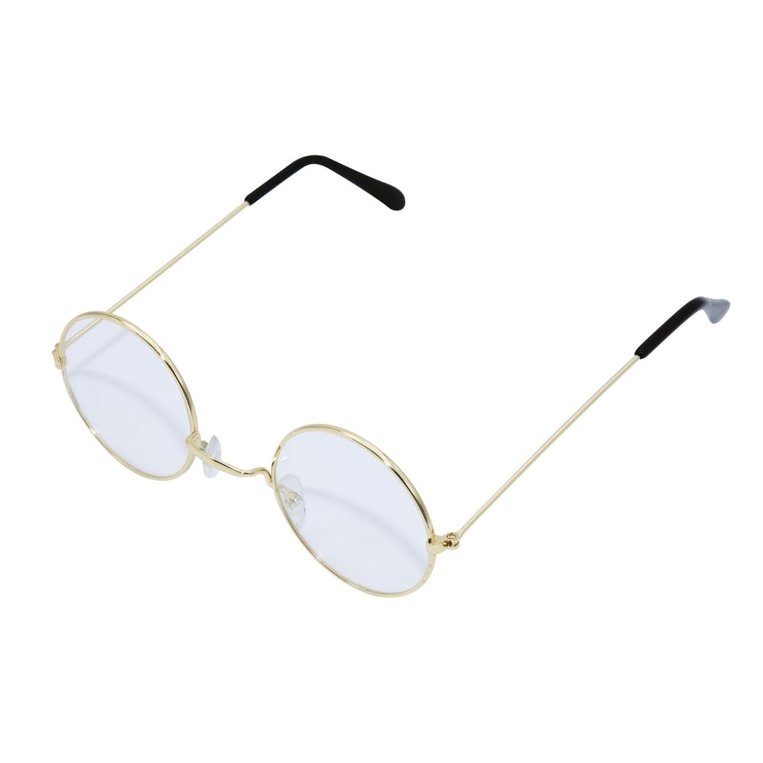 p-tit-clown-verkleidungsbrille-ohne-st-rke-gold-unisex-erwachsene image 2