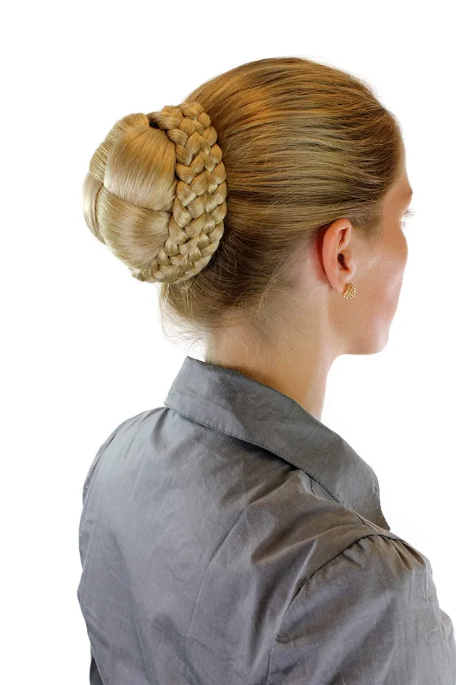 wig-me-up-n796-24bt613-haarteil-dutt-zopf-blond-mix image 1
