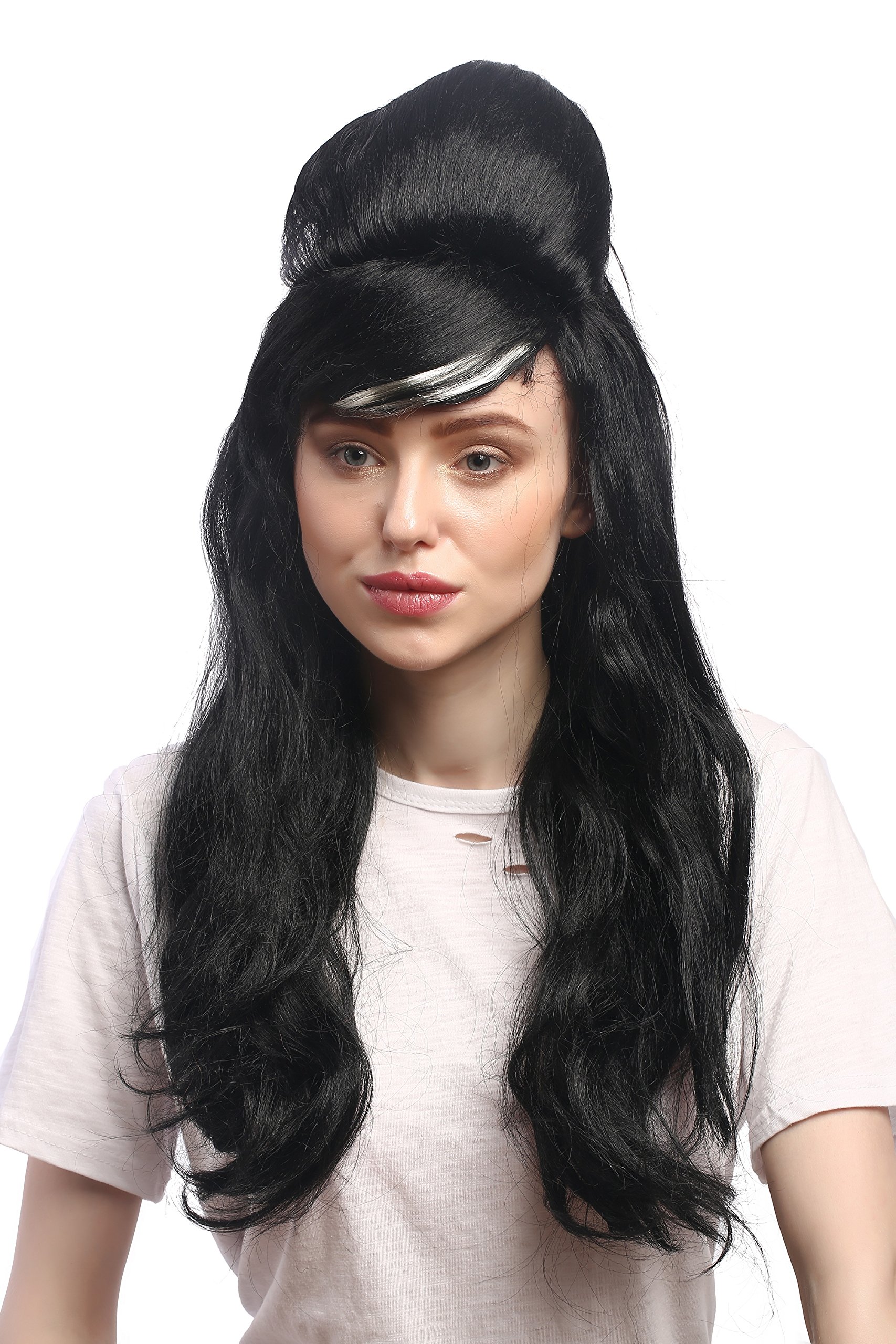 wig-me-up-91013-za103-za615-damenper-cke-lang-schwarz-beehive-carmen-60er image 1