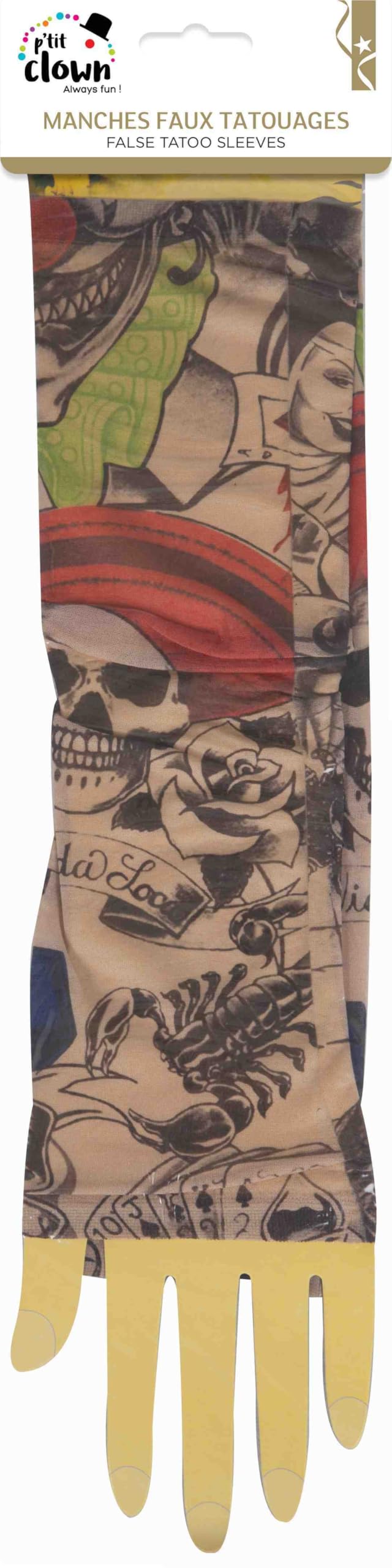 p-tit-clown-tattoo-rmel-falsche-tattoos-42-cm-mehrfarbig image 5