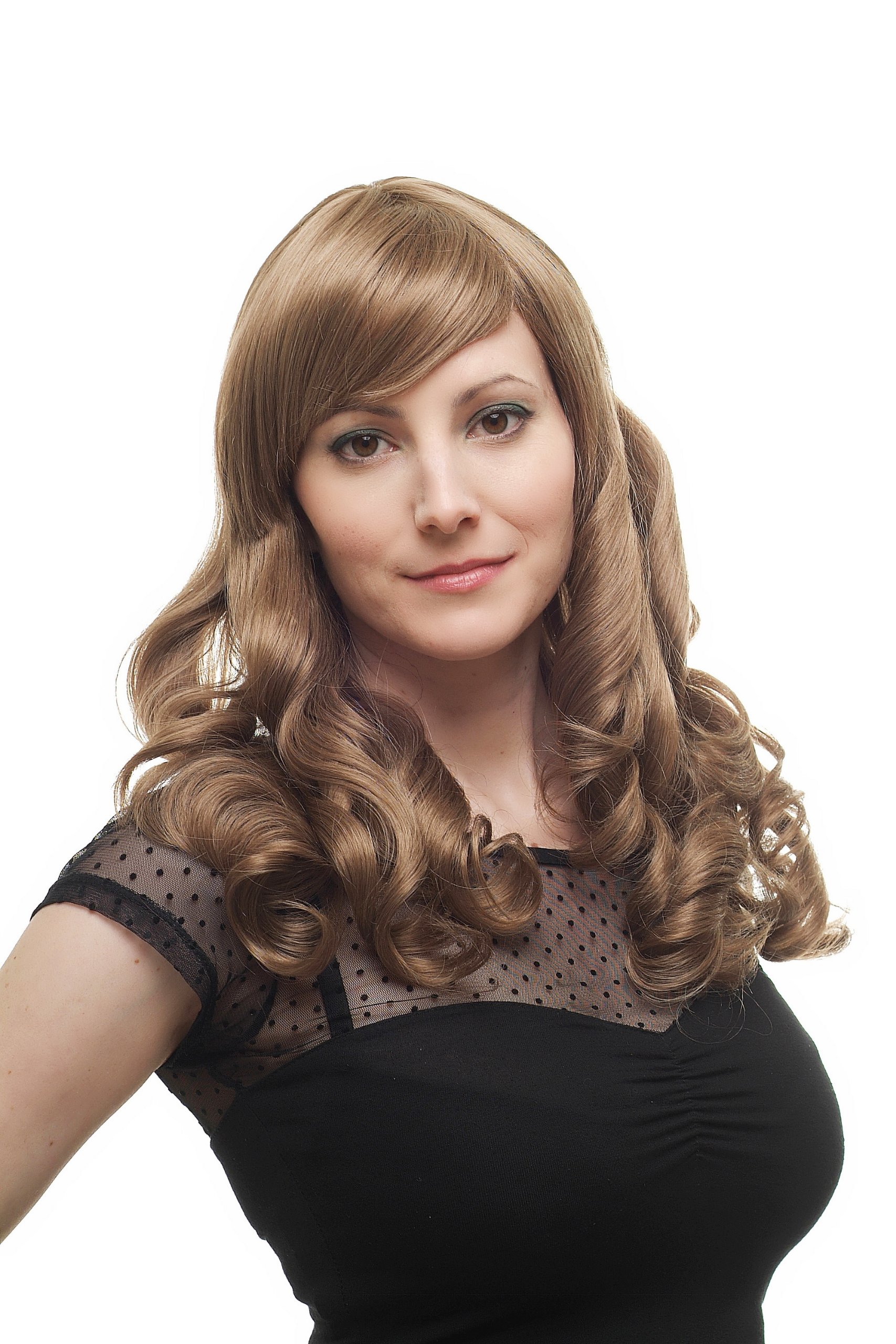 wig-me-up-3405-14-damenper-cke-lang-gelockt-dunkelblond-50-cm-mit-scheitel image 6