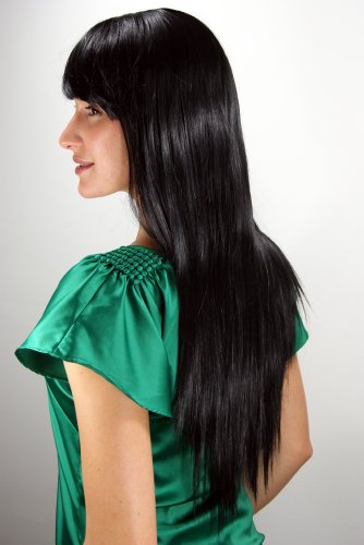 wig-me-up-la033-1-langhaar-per-cke-schwarz-glatt-70-cm-mit-pony image 8