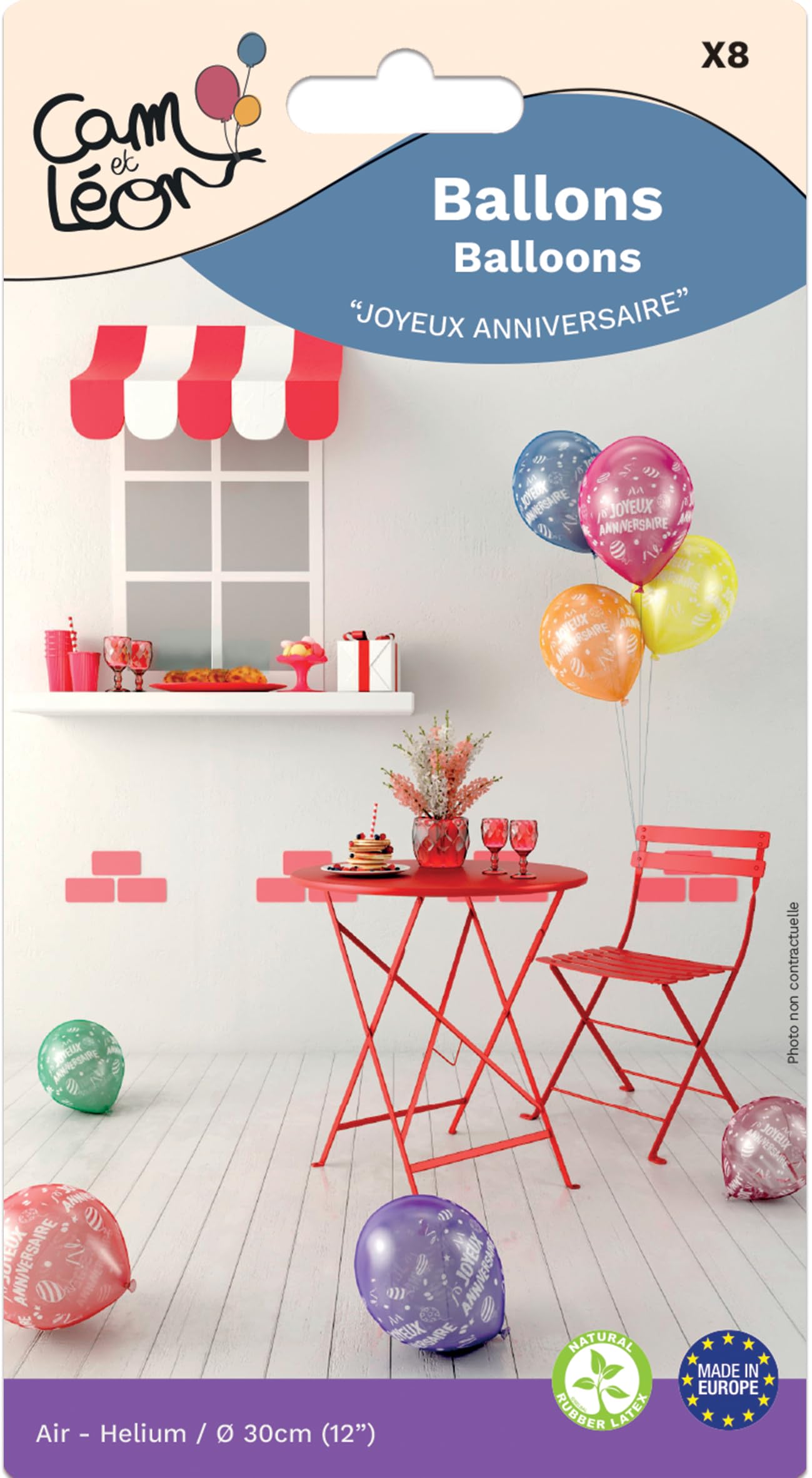 ptit-clown-ballons-30-cm-happy-birthday-8-st-ck-naturlatex image 2