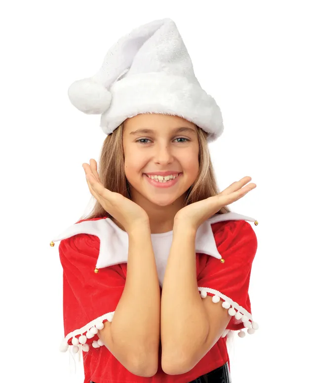 p-tit-clown-weihnachtsm-tze-kind-wei-silber image 1