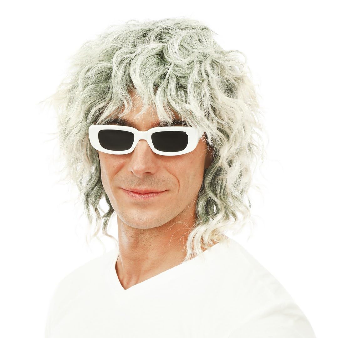 ptit-clown-michel-p-kost-mbrille-rechteckig-wei-retro-70er image 4