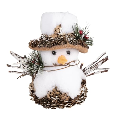 p-tit-clown-schneemann-15-cm-pl-sch-mit-tannenzapfen image 3