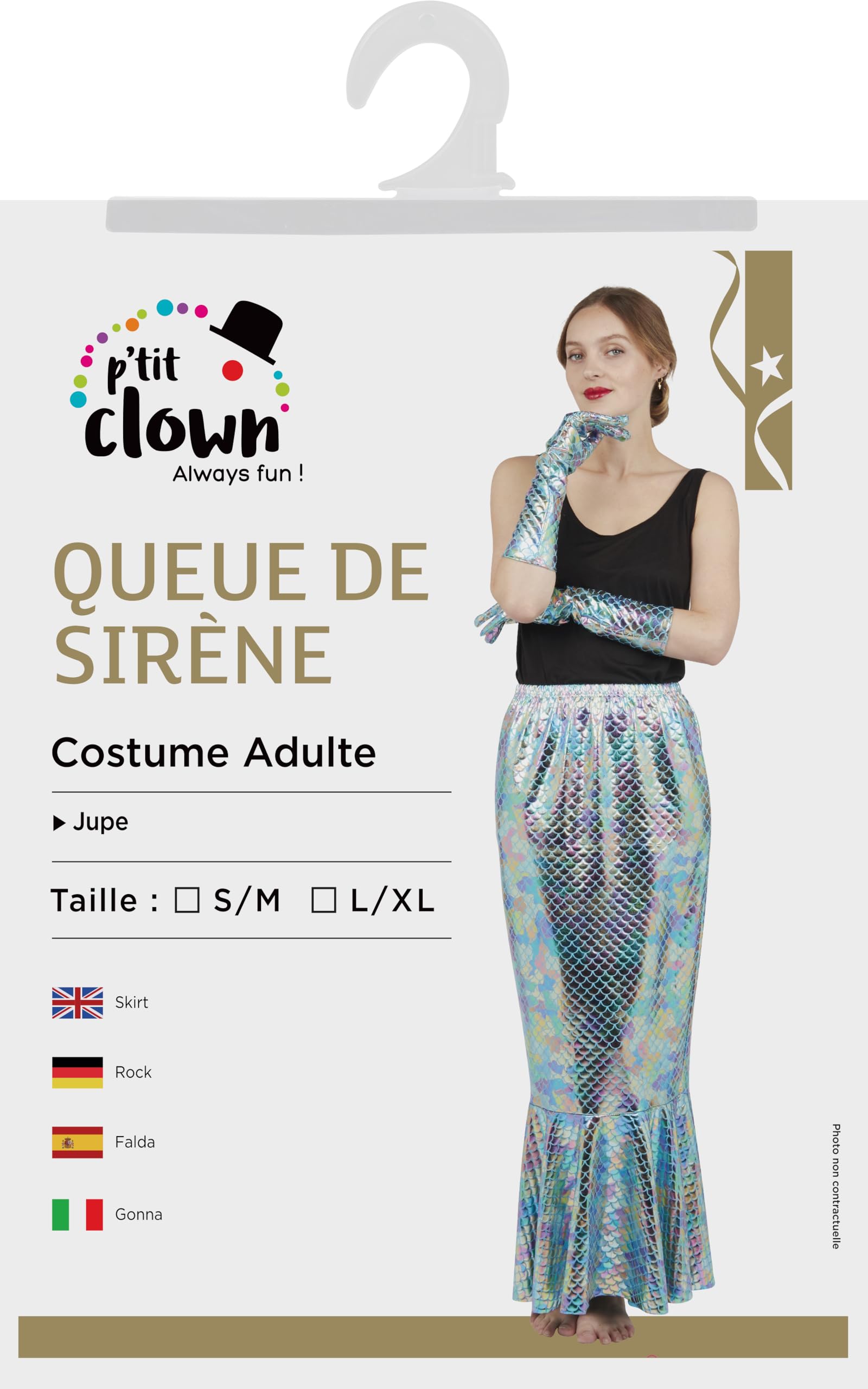p-tit-clown-meerjungfrauenschwanz-rock-l-xl-silber-blau image 2