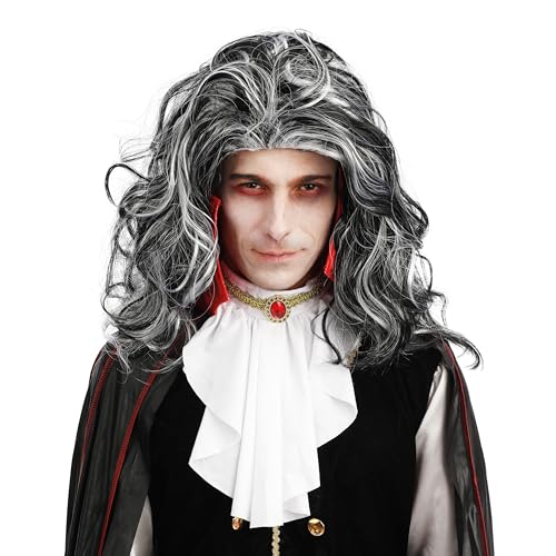 p-tit-clown-22185-vampir-per-cke-lang-gewellt-schwarz-wei image 6