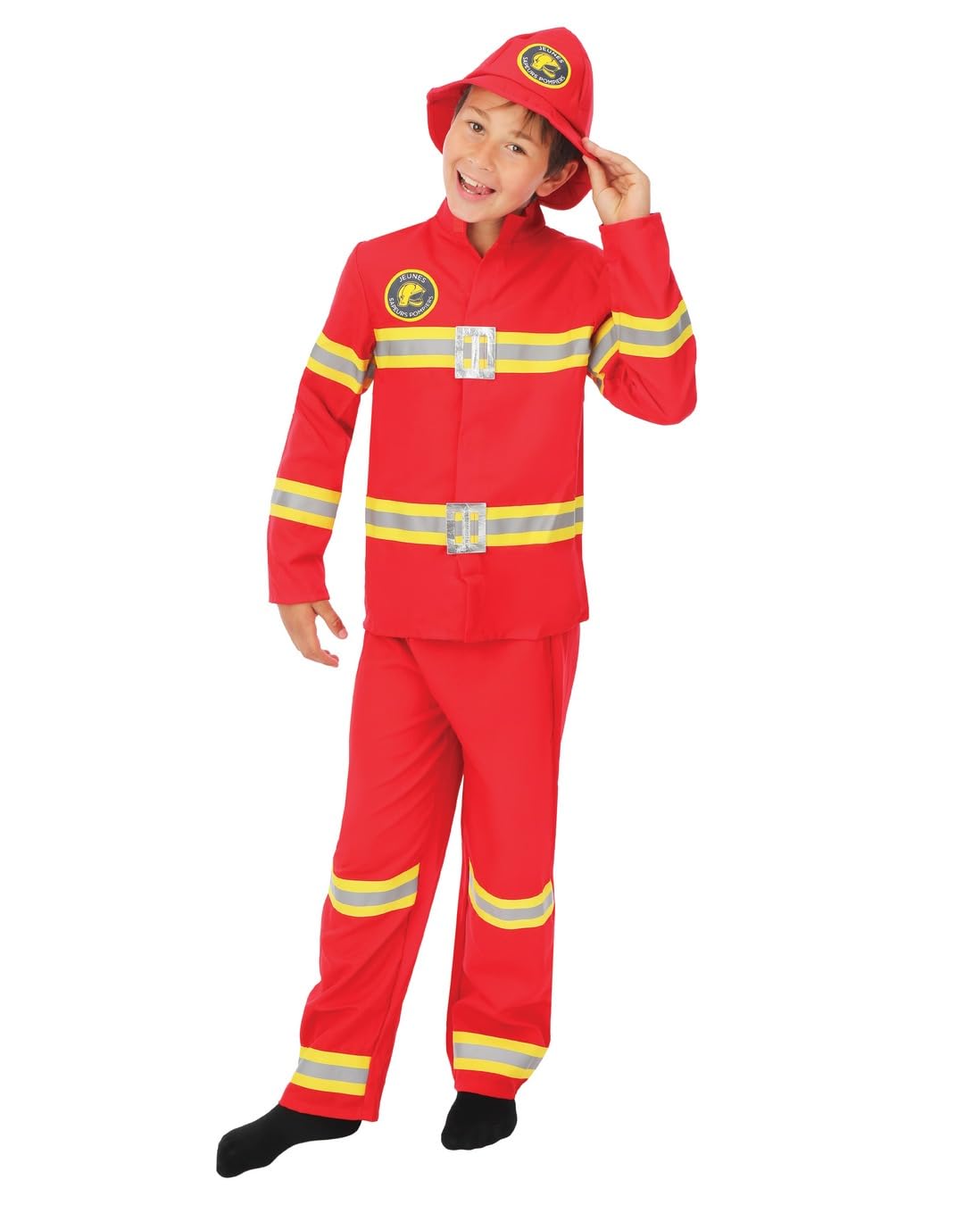 ptit-clown-feuerwehrmann-kost-m-kind-10-12-jahre-rot image 3