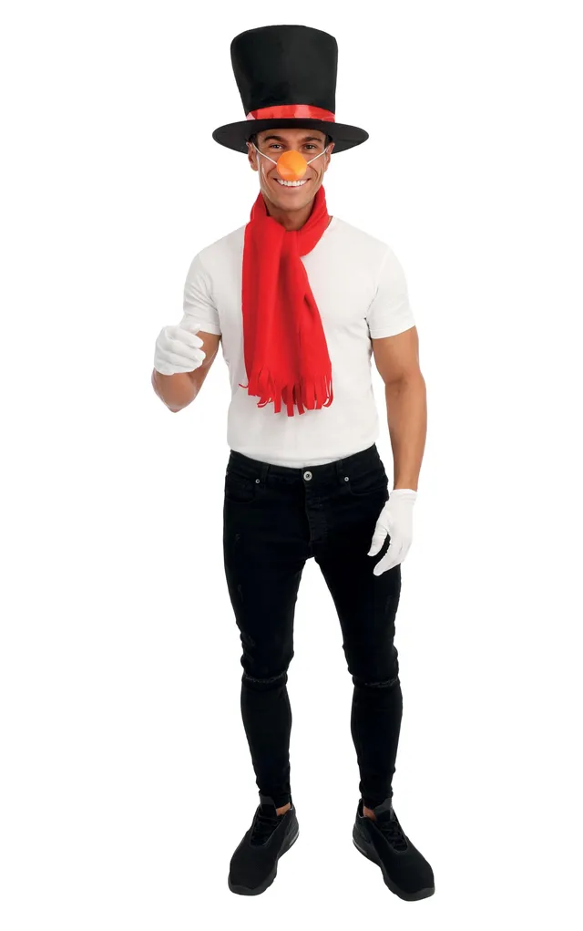p-tit-clown-re23654-schneemann-kost-m-set-erwachsene-mit-hut-schal-nase image 1