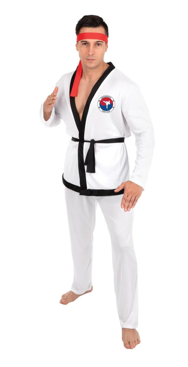 p-tit-clown-ninja-kost-m-f-r-damen-samurai-komplett-set-schwarz-rot image 1