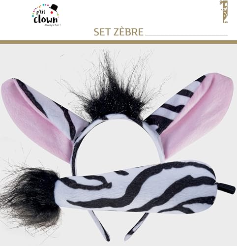 ptit-clown-kost-m-zubeh-r-schwarz-wei image 7