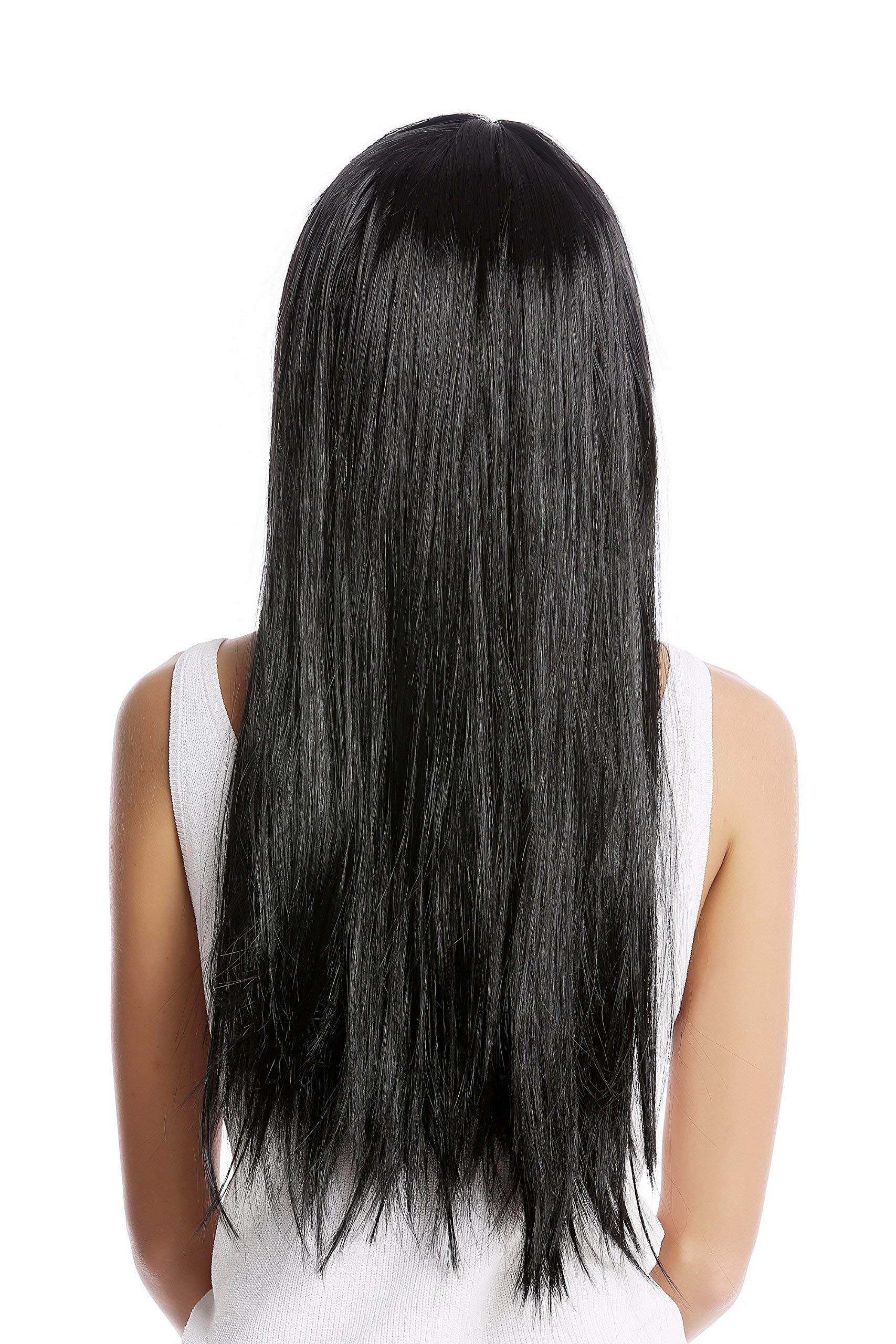wig-me-up-1373-103-damenper-cke-lang-glatt-schwarz-mit-pony-disco-glam image 3