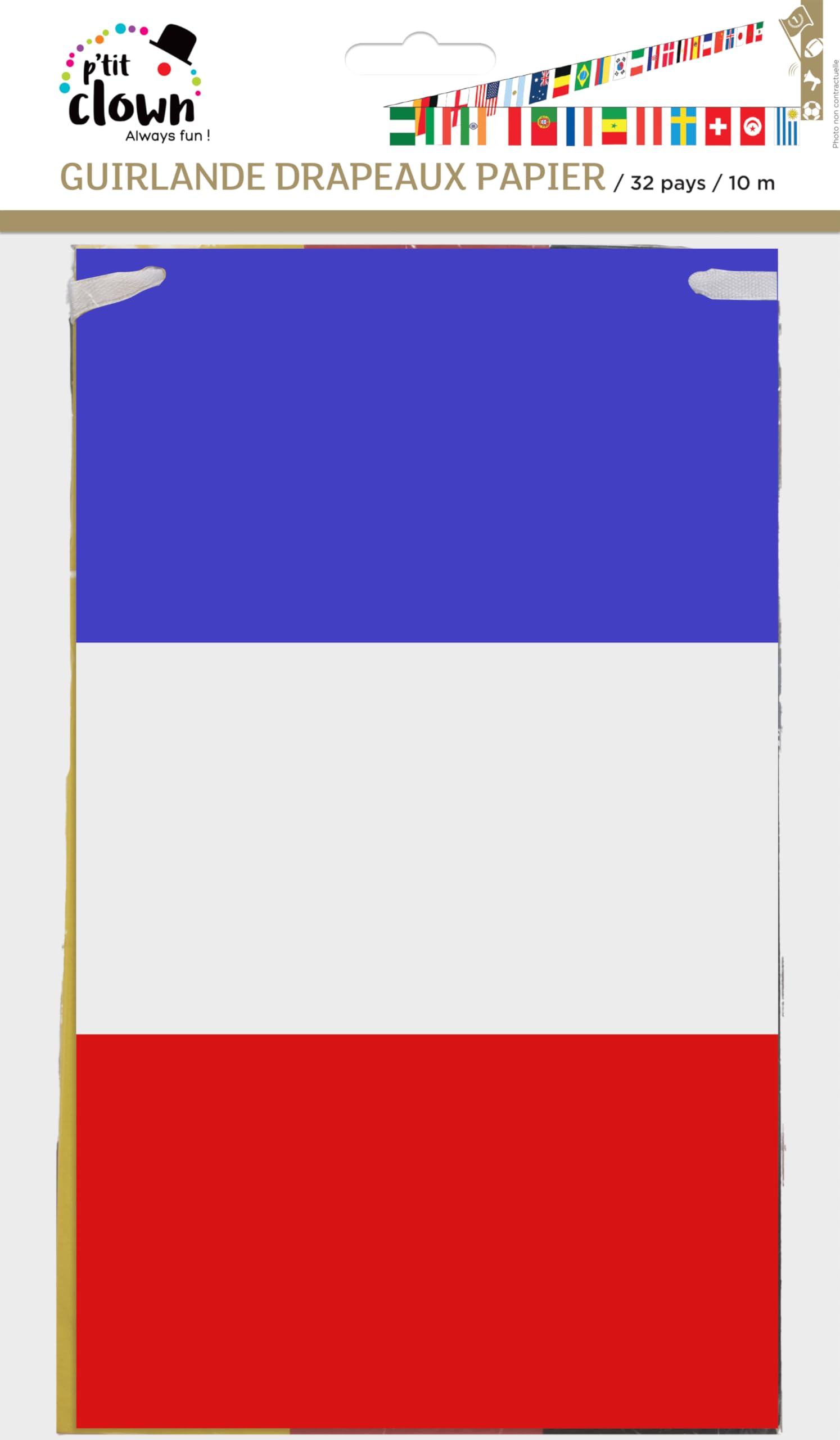 p-tit-clown-wimpelkette-32-l-nder-papier-10-meter-wei image 2