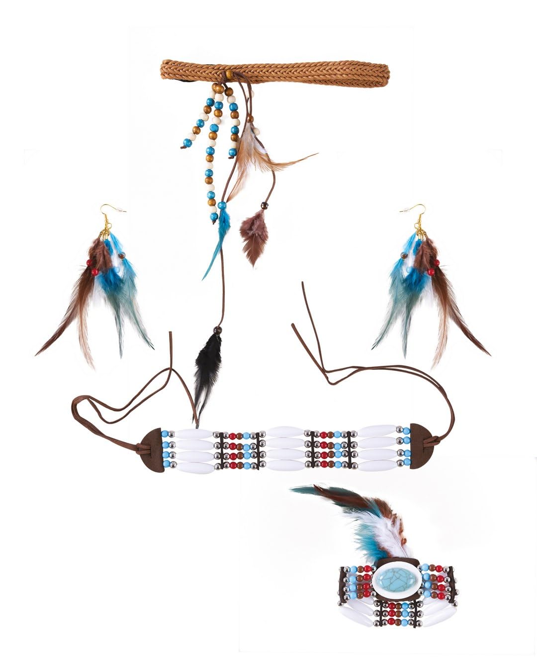 p-tit-clown-schmuck-set-damen-4-teilig-polyester image 1
