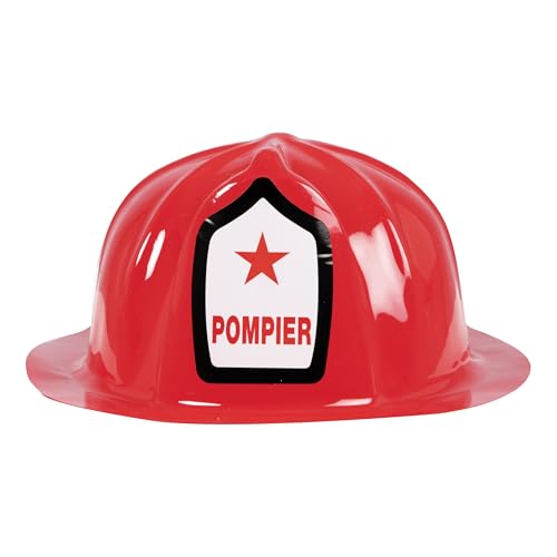 ptit-clown-feuerwehrhelm-erwachsene-rot-kunststoff image 7