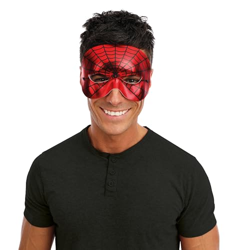 p-tit-clown-spinnen-maske-herren-rot-mit-spinnennetz-halloween-accessoire image 8