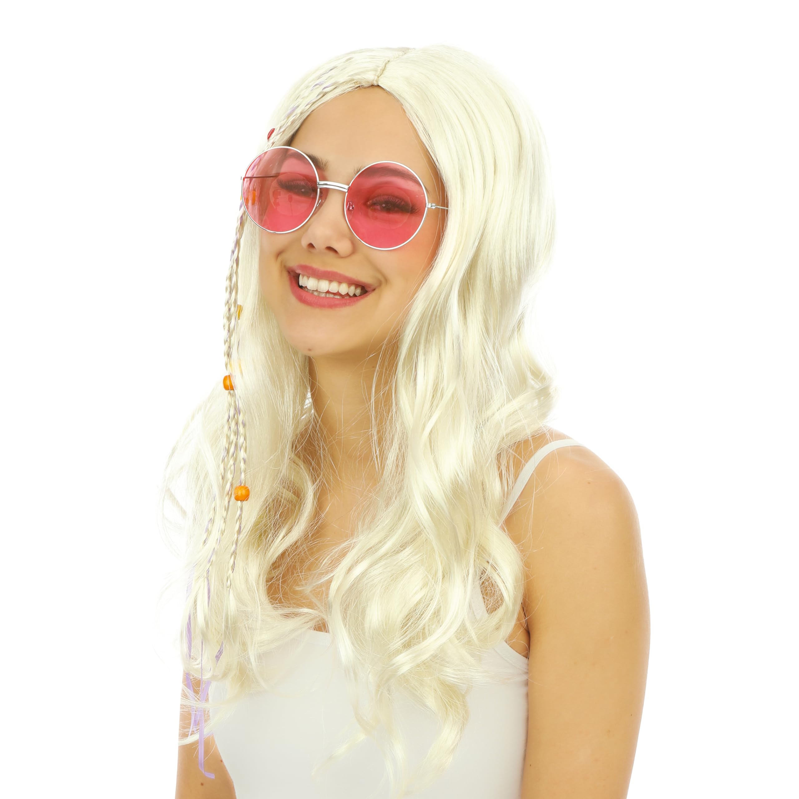 ptit-clown-hippie-brille-rose-metall-erwachsene image 5
