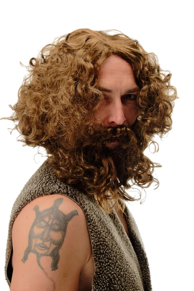 wig-me-up-6098a-b-p6-per-cke-bart-set-urmensch-hellbraun image 1