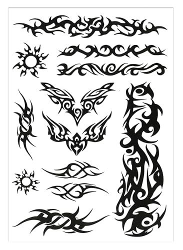 p-tit-clown-23917-tribal-tattoos-selbstklebende-kost-m-tattoos image 6