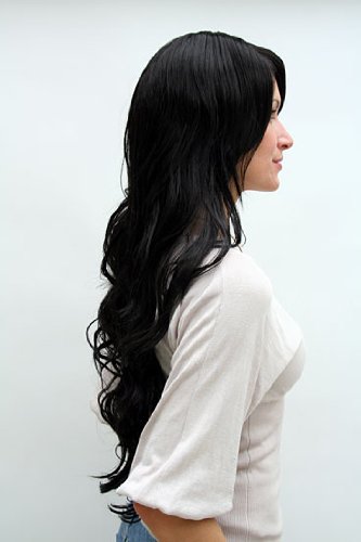 wig-me-up-9321l-2-per-cke-lang-schwarzbraun-gewellt-mit-scheitel image 5