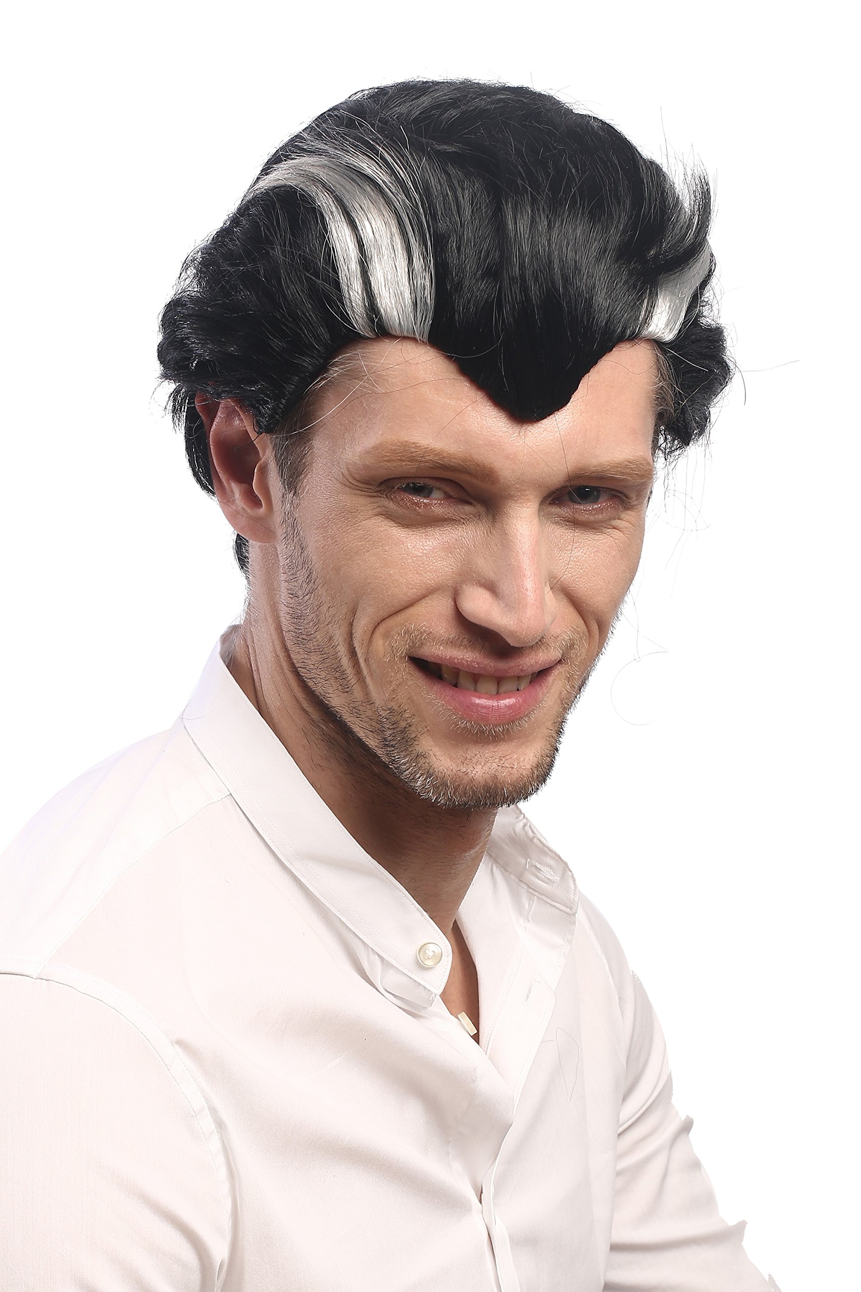 wig-me-up-herrenper-cke-xh-820-za103-za68a-vampir-dracula-schwarz-grau-kurz-ca-2 image 1