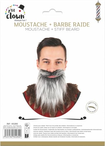 ptit-clown-rauschebart-grau-kost-mbart-f-r-karneval image 5