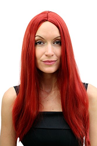 wig-me-up-th30-kii135-damen-per-cke-lang-glatt-kupferrot-mit-scheitel image 2