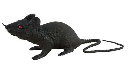 ptit-clown-plastik-ratte-schwarz-halloween-deko-accessoire image 3