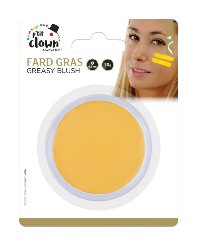 ptit-clown-lidschatten-gelb-rund-karneval-make-up image 1