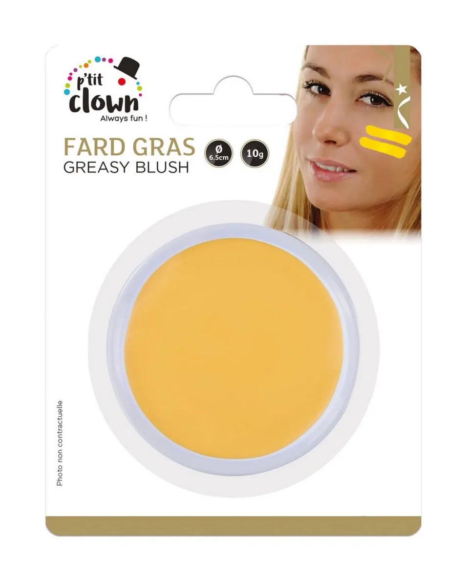 ptit-clown-lidschatten-gelb-rund-karneval-make-up image 1