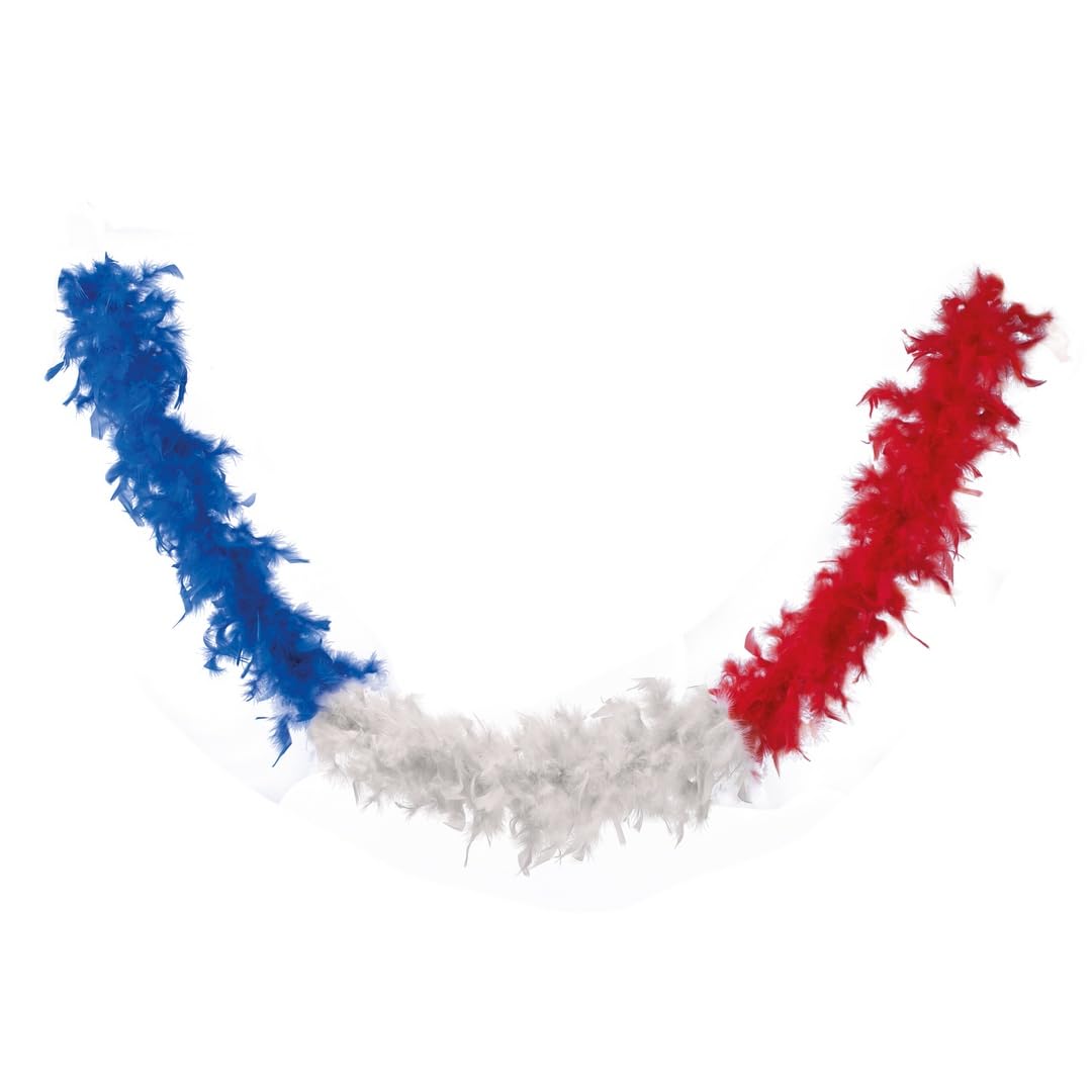ptit-clown-federboa-blau-wei-rot-one-size image 1