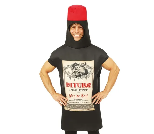 p-tit-clown-flaschen-kost-m-super-pastis-cubi-weinflasche-einheitsgr-e-polyester image 1