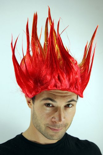 wig-me-up-lm-217-13hpc2b-feuerteufel-per-cke-rot-mit-spikes image 4