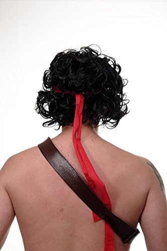 wig-me-up-3089-1-herren-per-cke-80er-locken-schwarz-mit-stirnband-25-cm image 8