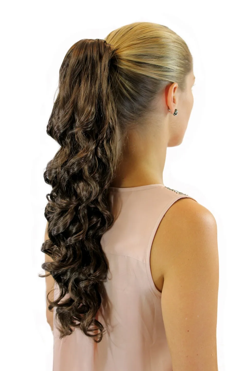 wig-me-up-dmy9656-6-zopf-lockig-lang-55-cm-butterfly-braun image 1