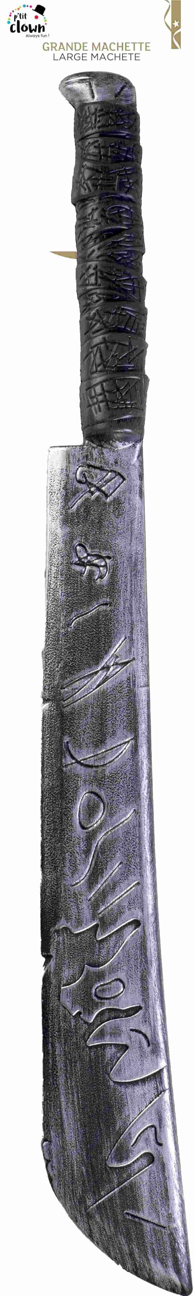 p-tit-clown-machete-kost-m-zubeh-r-75-cm-dunkelgrau image 3