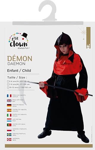 p-tit-clown-d-mon-kinderkost-m-mit-kleid-g-rtel-und-kapuze image 7