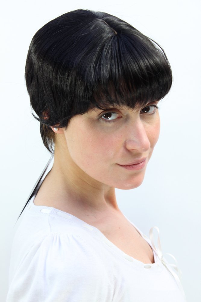 wig-me-up-1007-2-damenper-cke-kurz-page-schwarzbraun-20-cm image 2