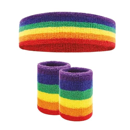 ptit-clown-stirnband-und-manschetten-set-frottee-regenbogen image 7