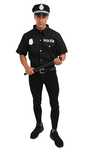 p-tit-clown-polizeikost-m-f-r-erwachsene-mit-hemd-und-kappe image 7