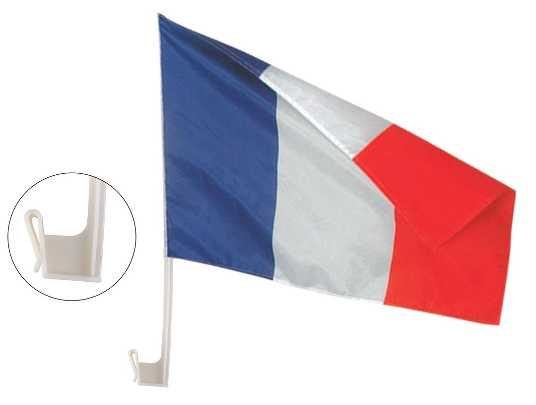 ptit-clown-autofahne-frankreich-30-x-40-cm-mit-stab-45-cm image 2