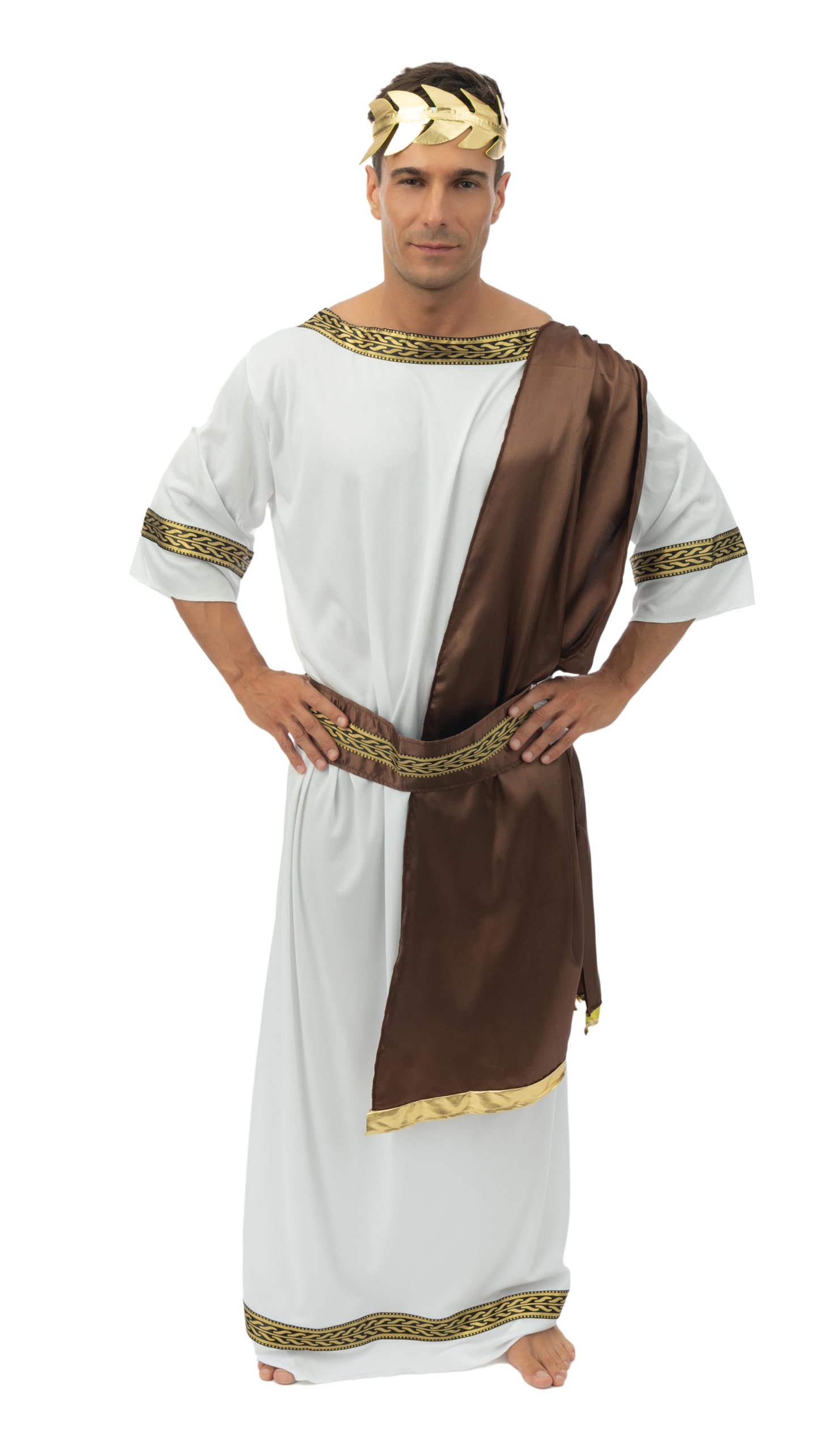 ptit-clown-99667-premium-grieche-kost-m-set-toga-g-rtel-krone-erwachsene image 2