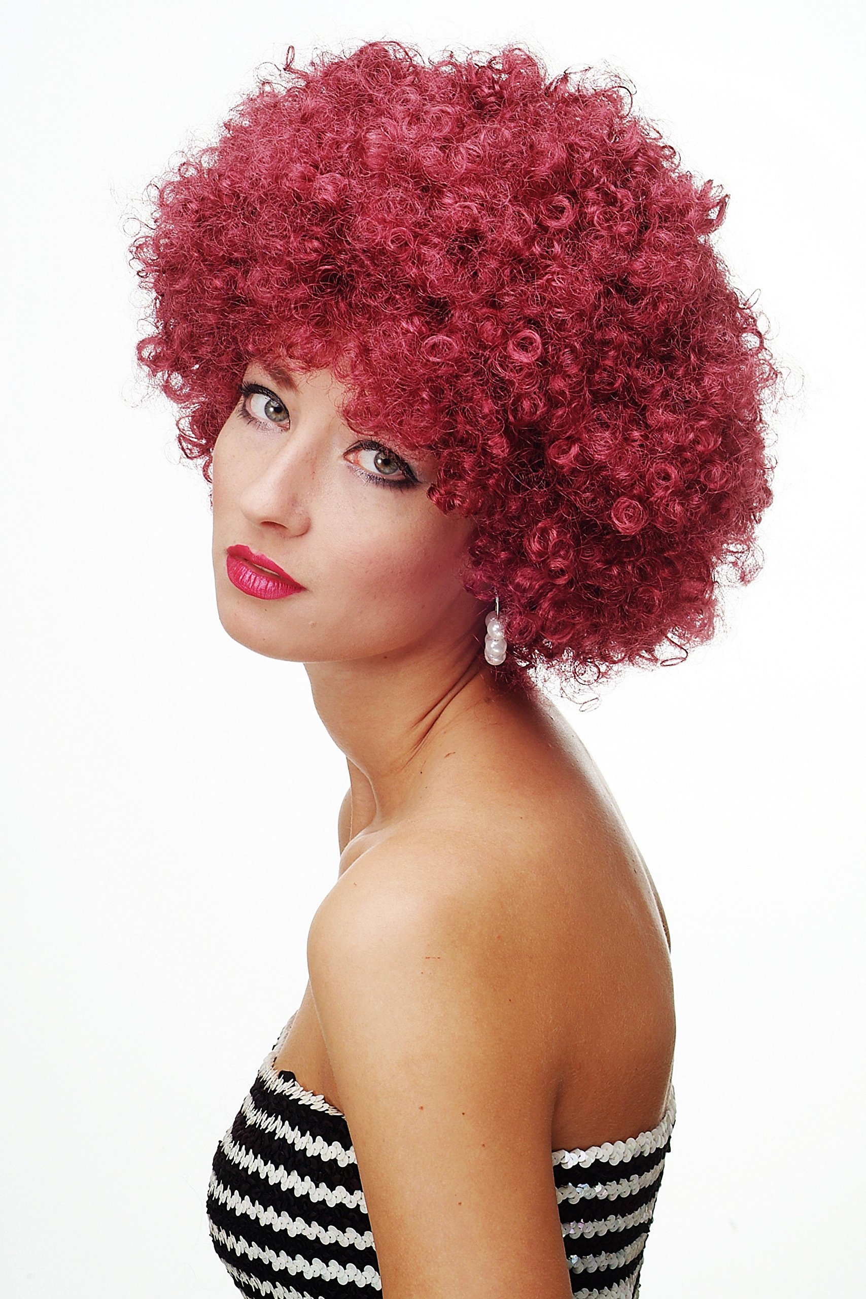 wig-me-up-pw0011-p67-afroper-cke-party-70er-disco-granatrot-25-cm image 2