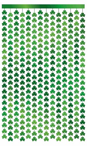 ptit-clown-23237-lametta-vorhang-kleeblatt-100-x-200-cm-gr-n image 4