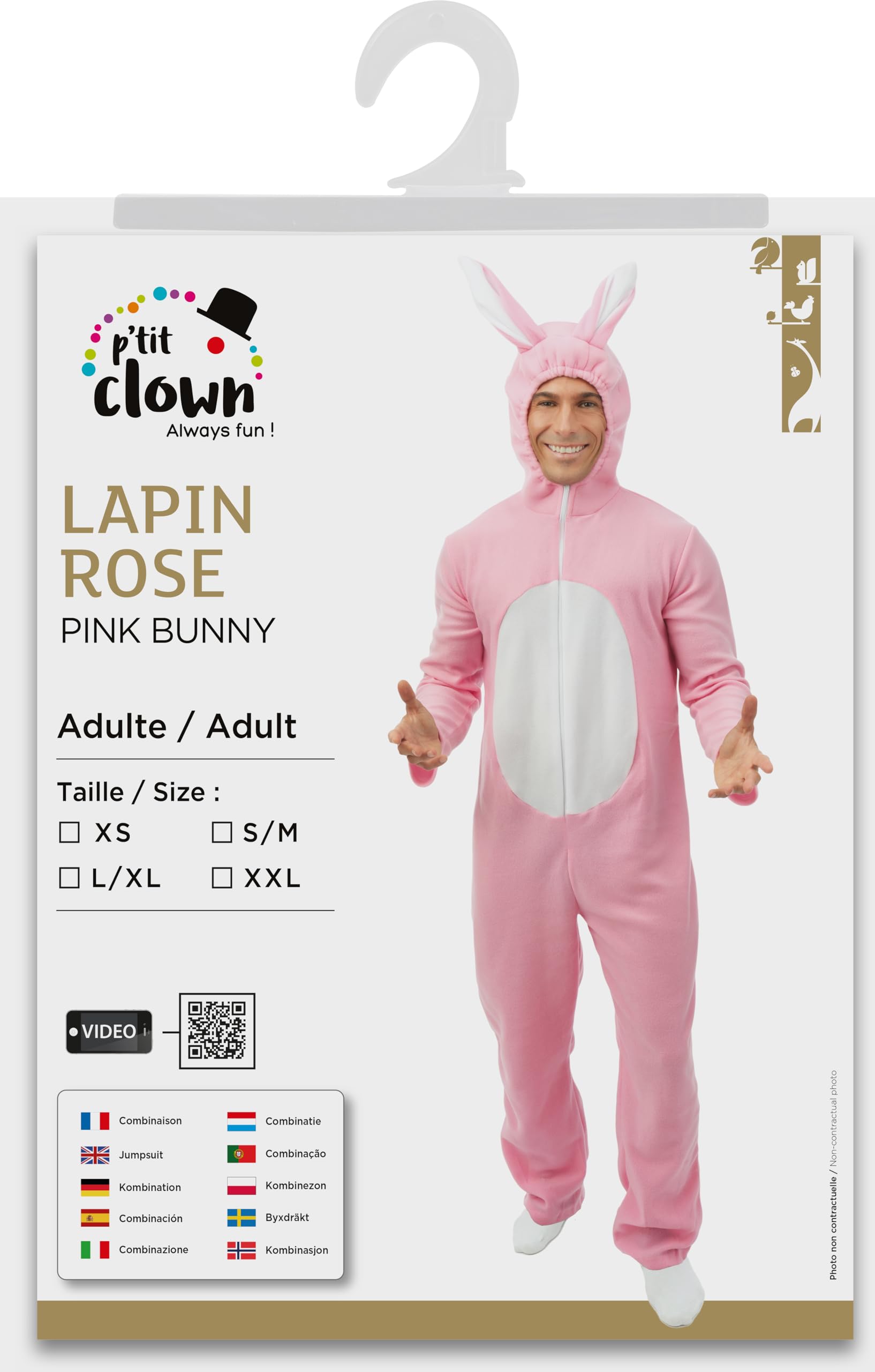 ptit-clown-hasenkost-m-erwachsene-unisex-overall image 6