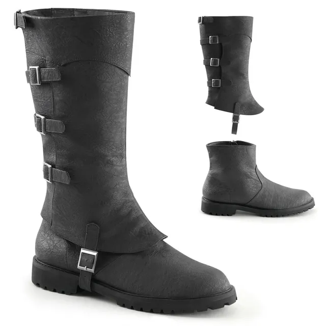 funtasma-gotham-105-herren-schnallenstiefel-kniehoch-schwarz image 1